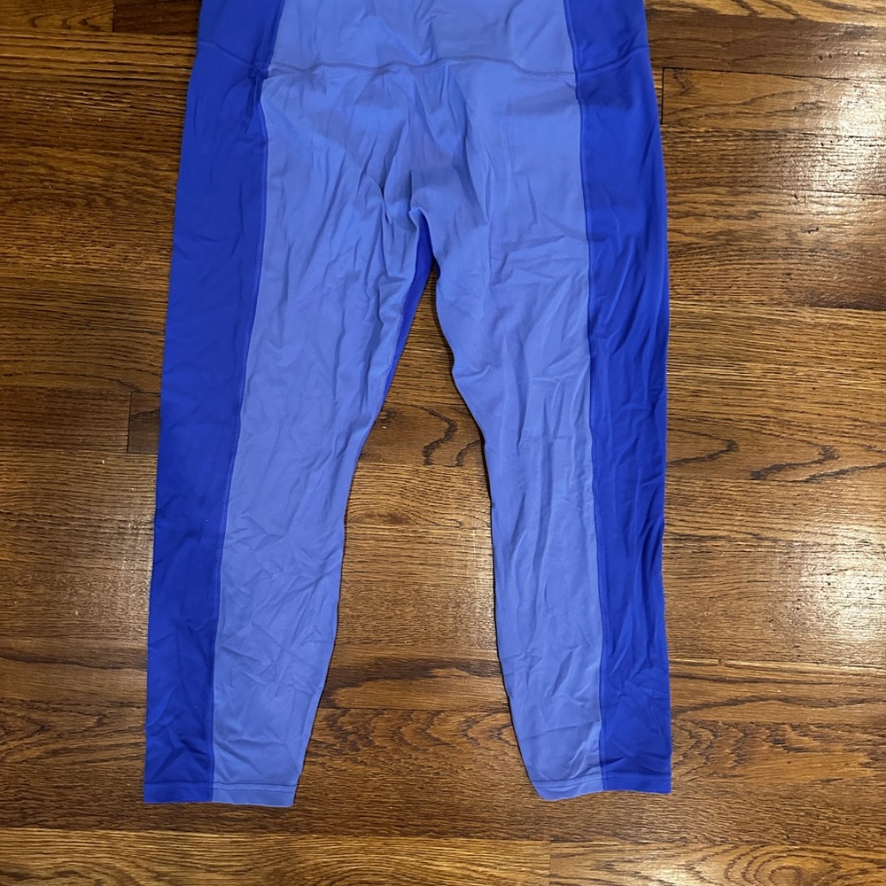 Athleta Purple Leggings (Transcend Colorblock 7/8 Tights)